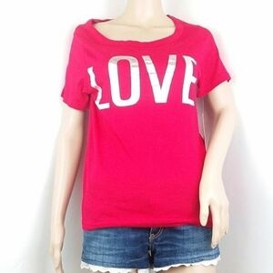 EMME Jordan Love Red Short Sleeve Top
